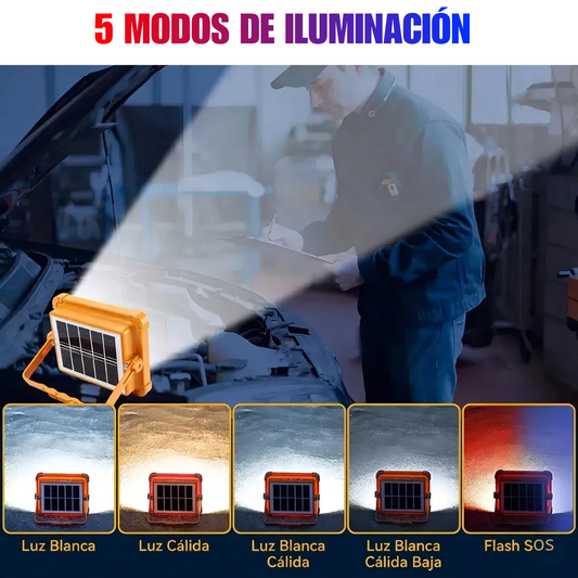Luz de emergencia LED de carga solar