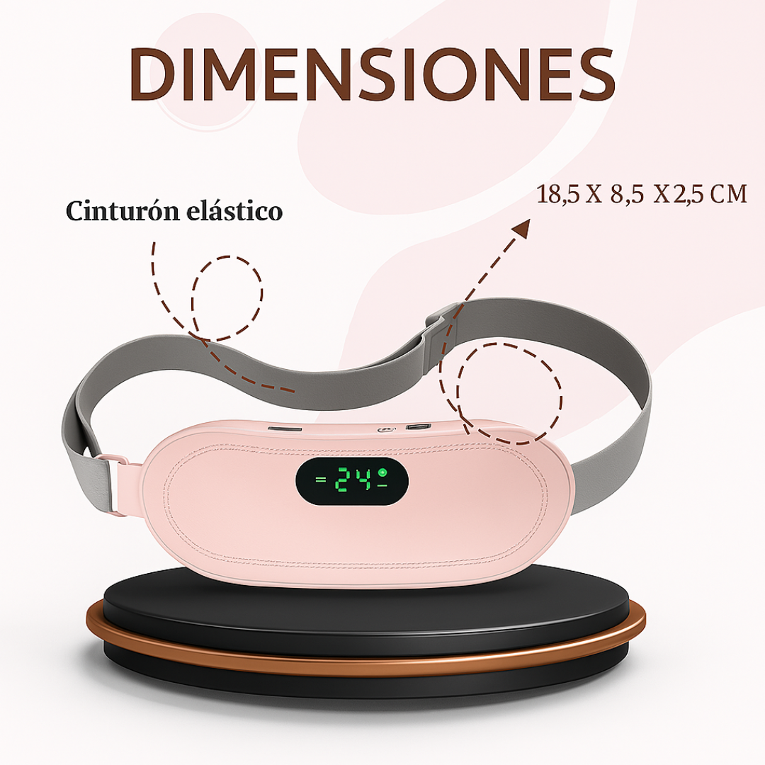 Cinturón Dolor Menstrual Termico Masajes