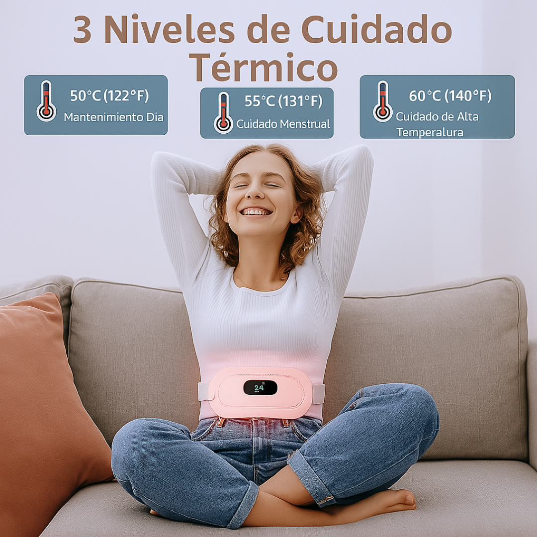 Cinturón Dolor Menstrual Termico Masajes