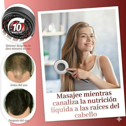 Cepillo Masajeador Cabello Terapia Luz