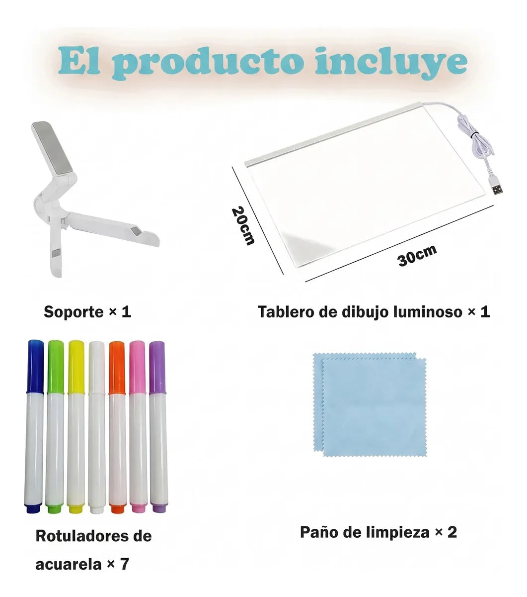 LumiPizarra - Pizarra Luz Led - Tus Ideas Iluminadas al Instante