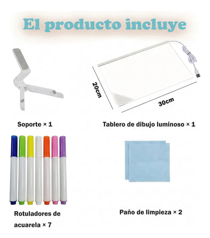 LumiPizarra - Pizarra Luz Led - Tus Ideas Iluminadas al Instante