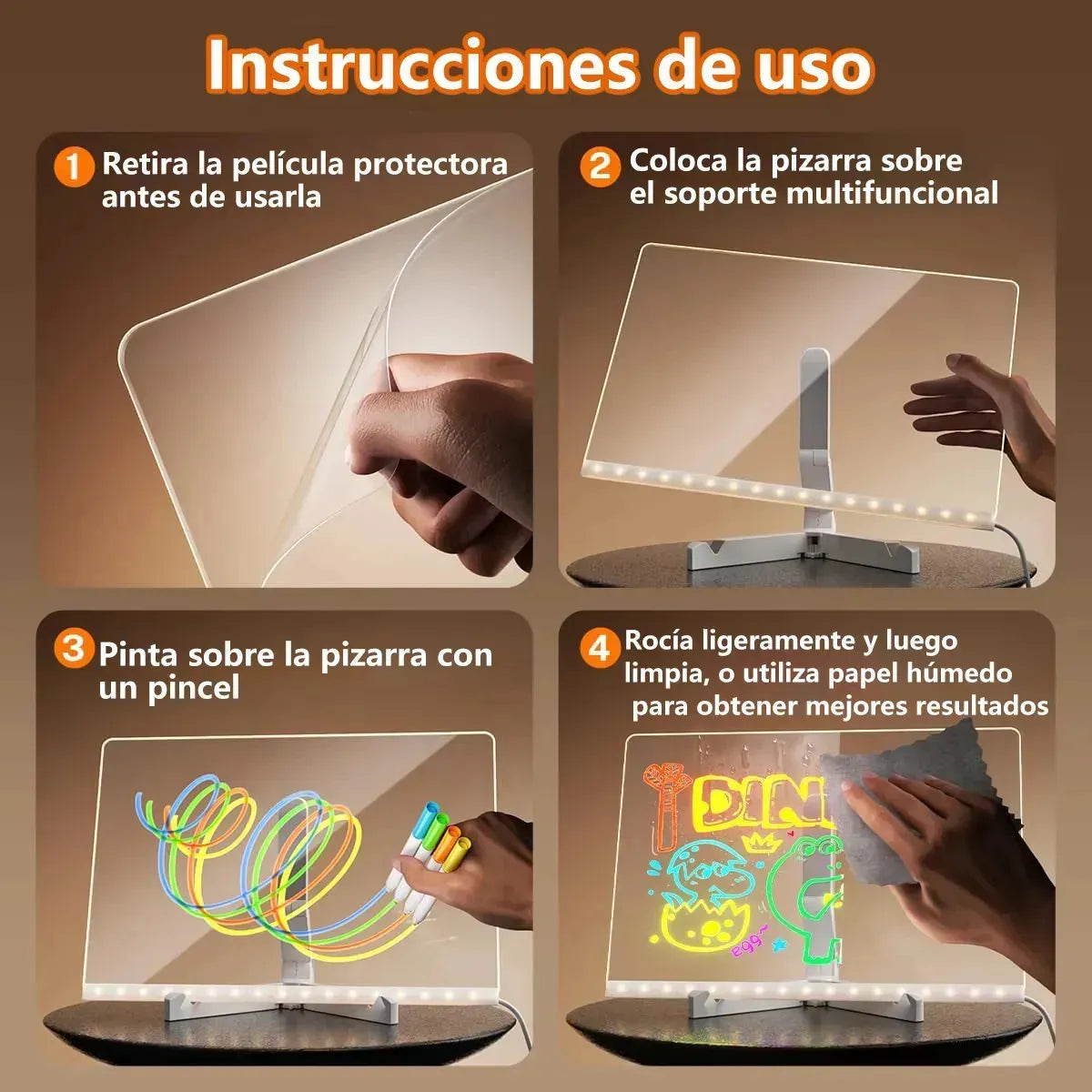 LumiPizarra - Pizarra Luz Led - Tus Ideas Iluminadas al Instante
