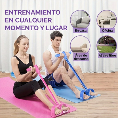 FlexBand Pro – Banda Elástica con Pedales – Tonifica tu cuerpo desde casa