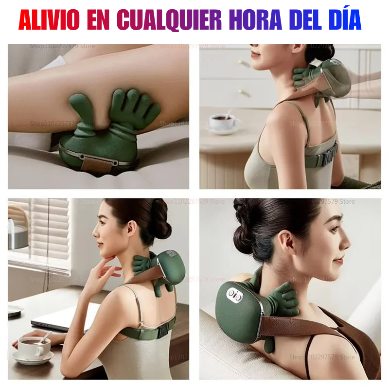 Masajeador Relajante Spa, Masaje Caliente. ¡Tu masajeador 24/7!
