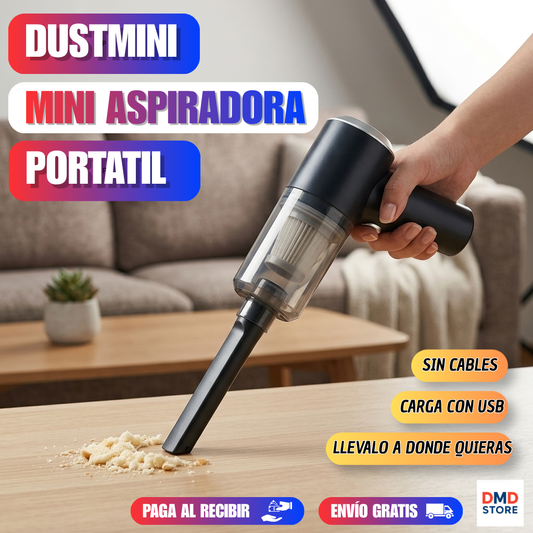 DustMini™ – Mini Aspiradora Portátil Recargable Auto - Potencia portátil para tu auto