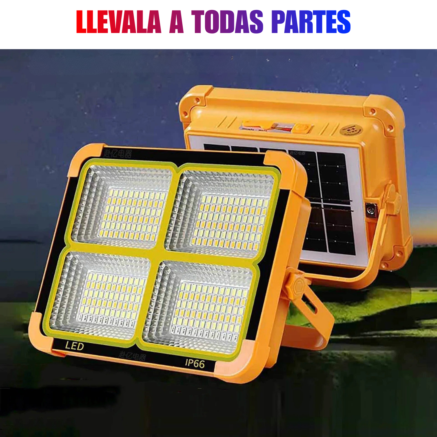 Luz de emergencia LED de carga solar