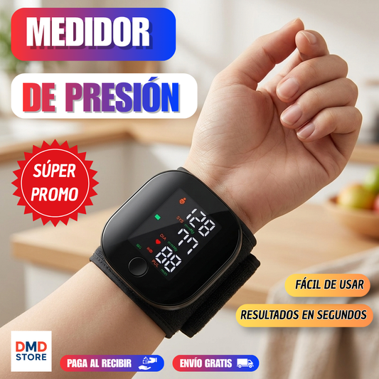Tensiómetro de muñeca presión digital con voz (inglés)