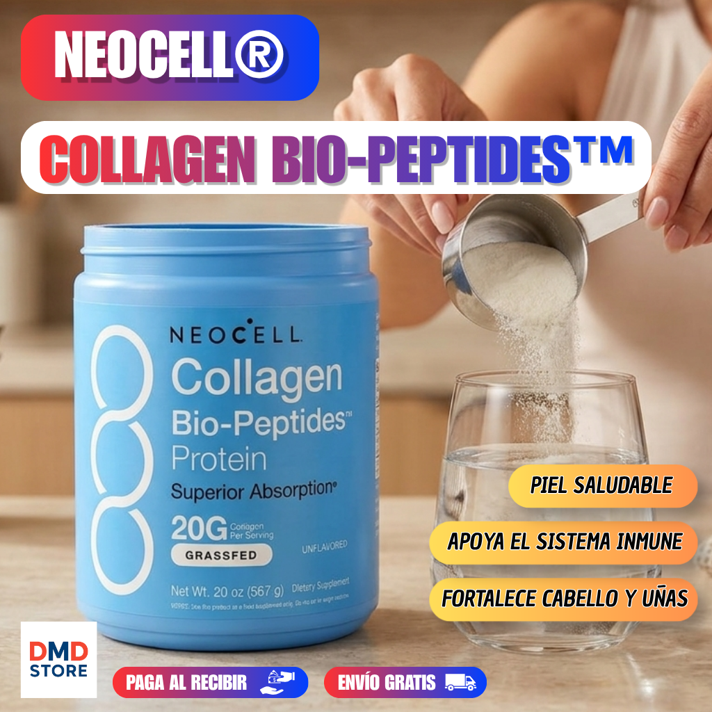 Colágeno BioPéptidos Proteina Grass Fed Polvo 567 gr NeoCell - ¡Bienestar que se siente!