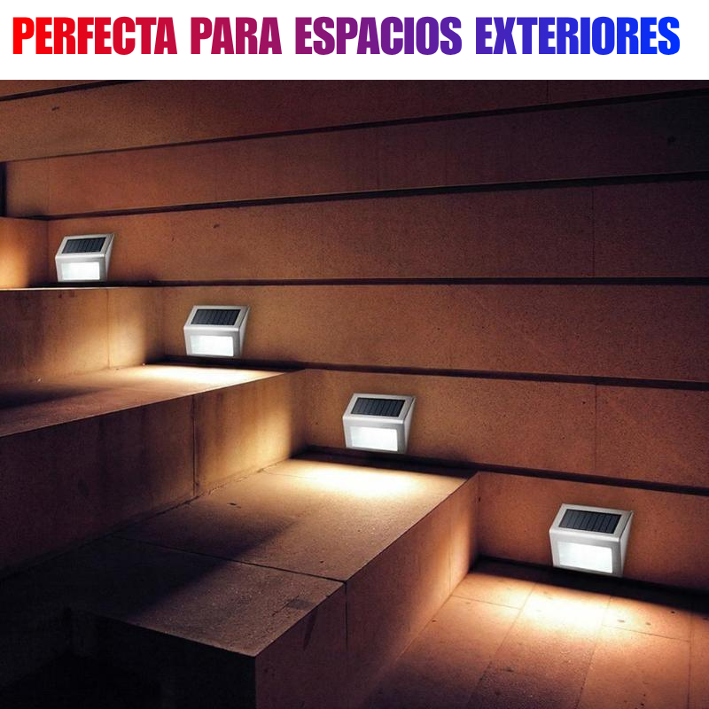 Pack de 4 luces LED solares