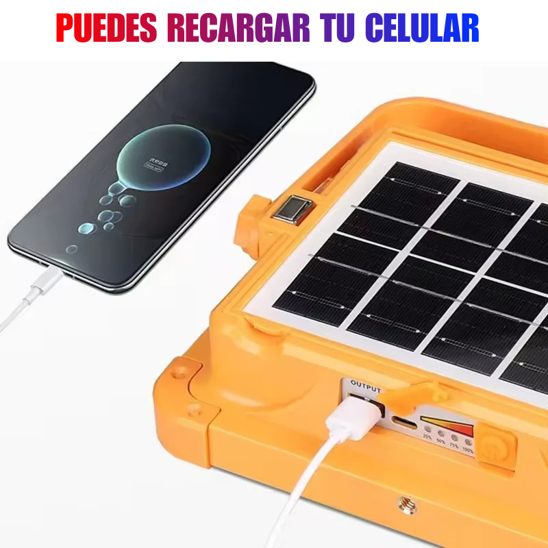 Luz de emergencia LED de carga solar