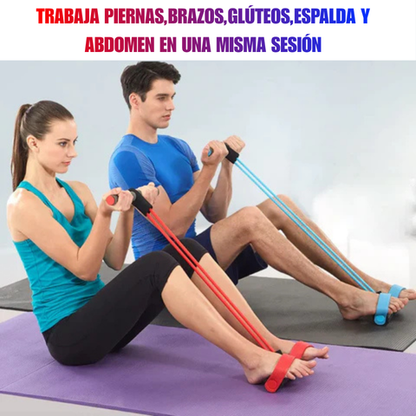 FlexBand Pro – Banda Elástica con Pedales – Tonifica tu cuerpo desde casa