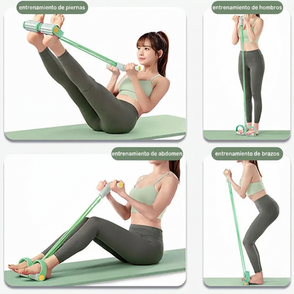 FlexBand Pro – Banda Elástica con Pedales – Tonifica tu cuerpo desde casa
