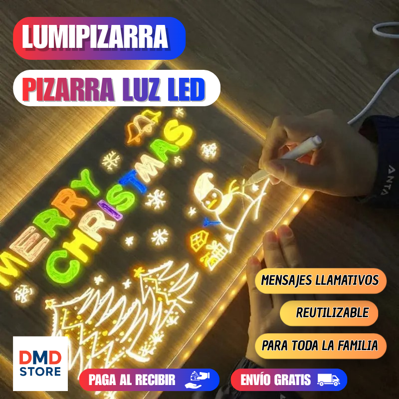LumiPizarra - Pizarra Luz Led - Tus Ideas Iluminadas al Instante