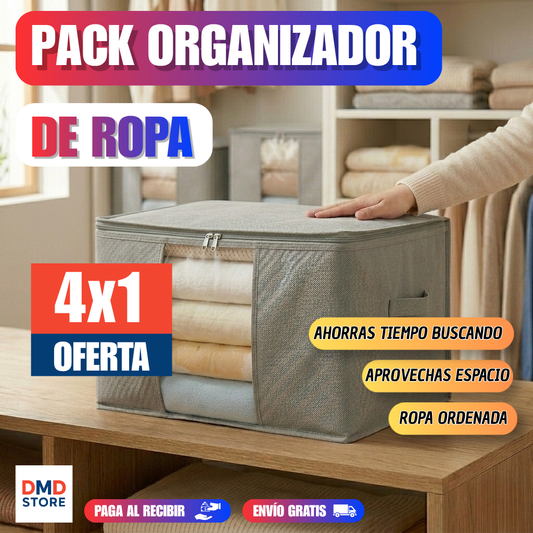 Organizador de ropa ahorra espacio. ¡Ponle fin al desorden de tu ropa!