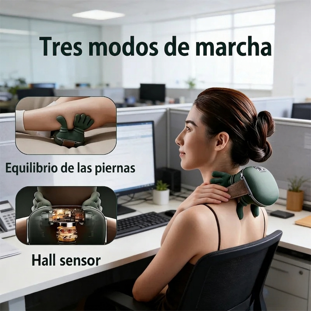 Masajeador Relajante Spa, Masaje Caliente. ¡Tu masajeador 24/7!